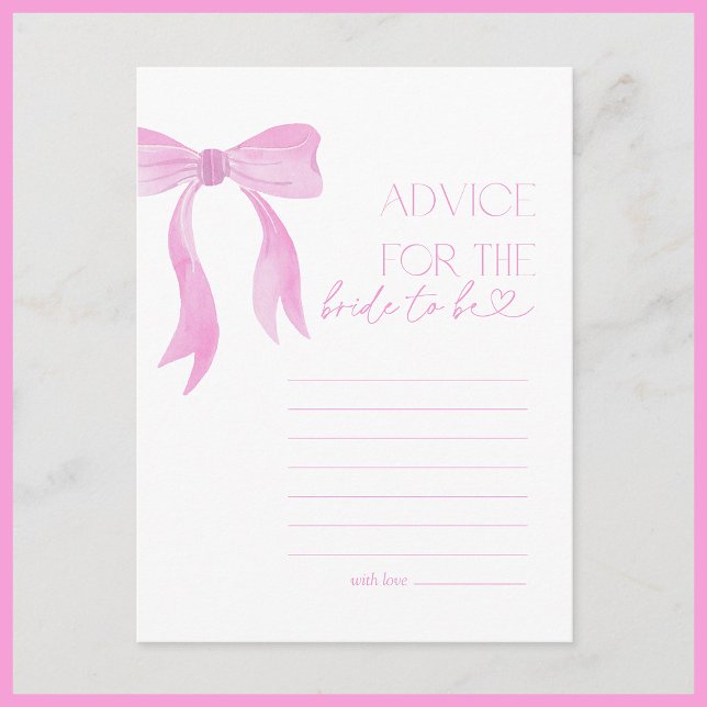 Postal Consejos para la novia Juego de la ducha de novia  (Subido por el creador)