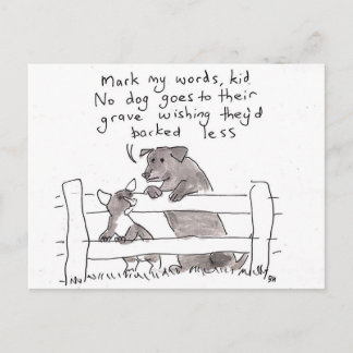 Postal Consejos para una cachorra