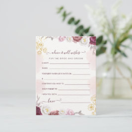 Postal Consejos y deseos para la boda de novios y novias 