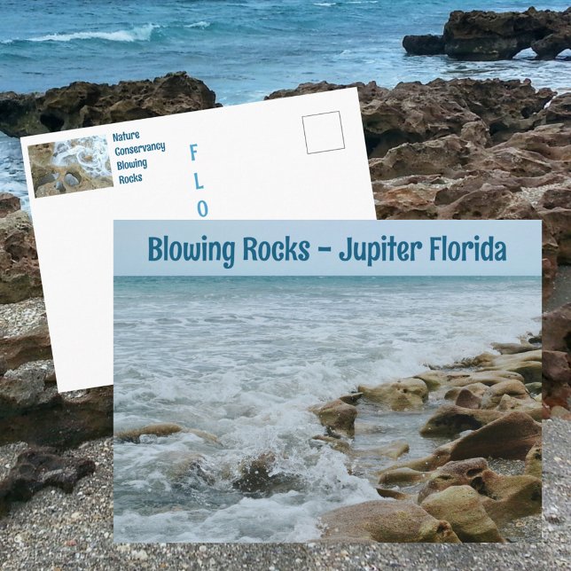 Postal Conservación Blowing Rocks Jupiter FL Fotográfico (Subido por el creador)