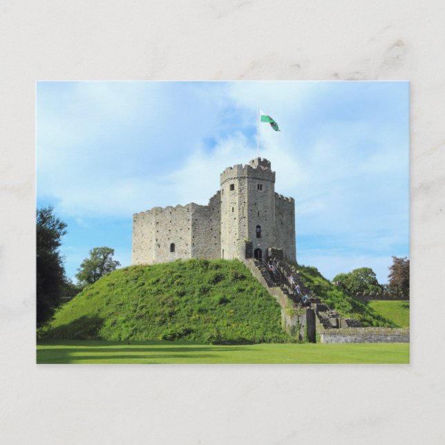 Postal Conservación del Castillo de Cardiff (Anverso)