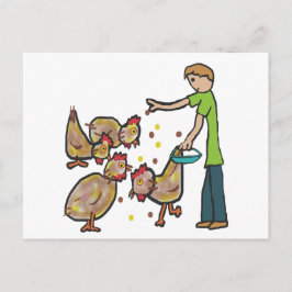 Postal Conservación del pollo