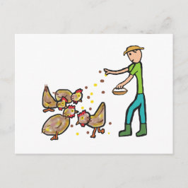 Postal Conservación del pollo