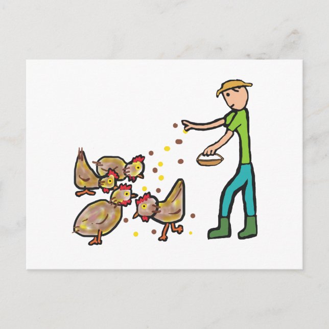 Postal Conservación del pollo (Anverso)