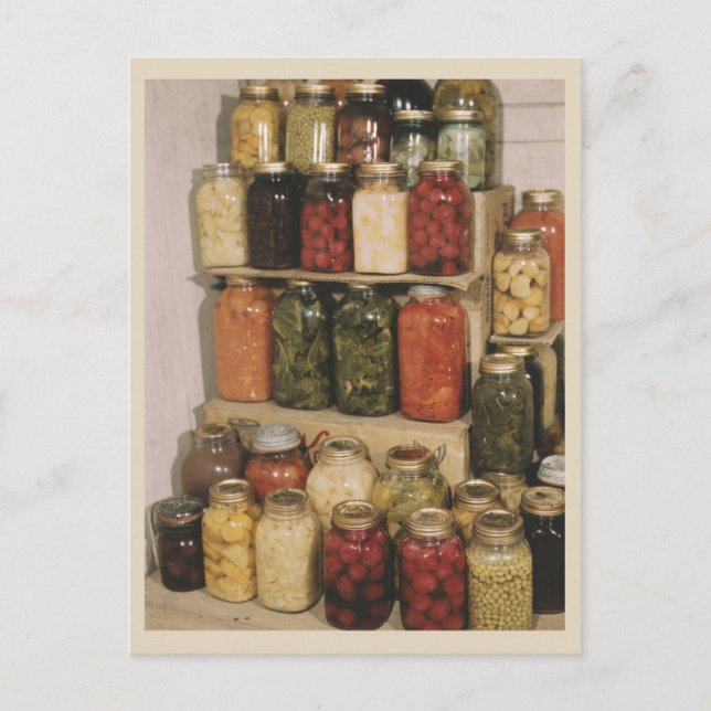Postal Conservación y conservación de jarras de alimentos (Anverso)