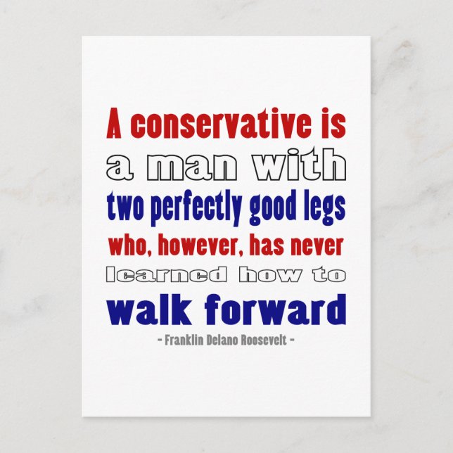 Postal Conservadores definidos por FDR (Anverso)