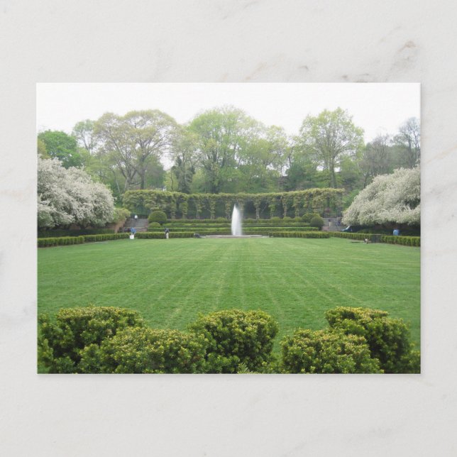 Postal Conservatorio Jardín Central Park New York City NY (Anverso)