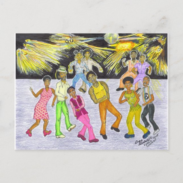 Postal ¡Consiga abajo! (Anverso)