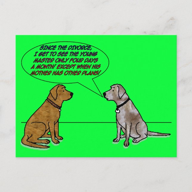 Postal Consiga solamente ver el amo joven, a menos que…. (Anverso)