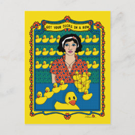 Postal Consiga Sus Patos En Una Postcard Row_B_