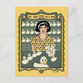 Postal Consiga Sus Patos En Una Postcard Row_C_