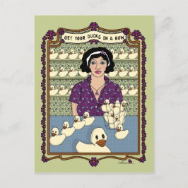 Postal Consigue Tus Patos En Una Postcard Row_A_