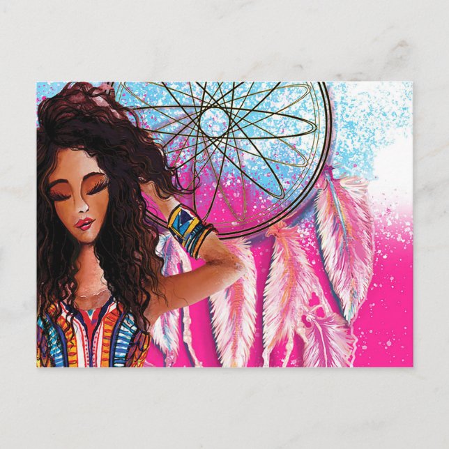 Postal Consíguelo chica (Anverso)