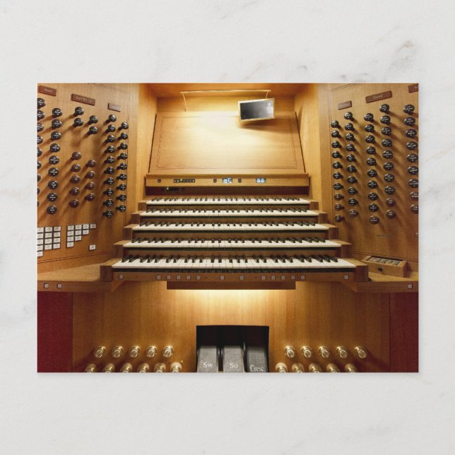 Postal Consola de órganos, Shanghai (Anverso)