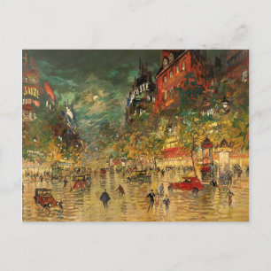 Postal Constantin Korovin: París de noche