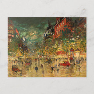 Postal Constantin Korovin: París de noche