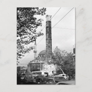 Postal Constantina de columna de Estambul de Turquía vint