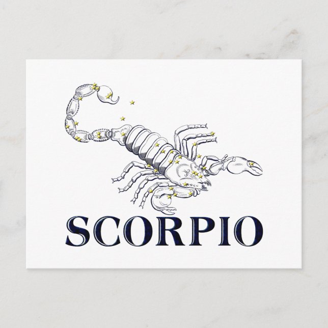Postal Constelación: Escorpio (Anverso)