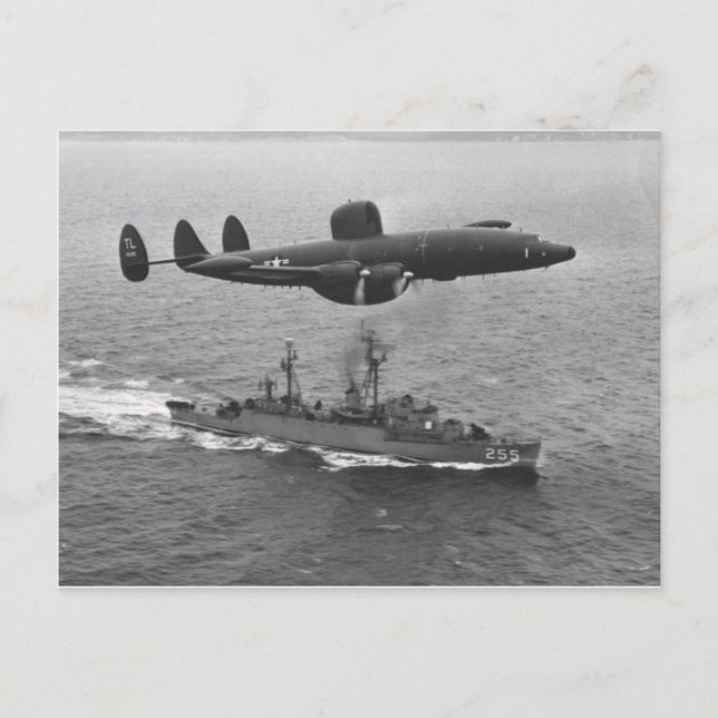 Postal Constelación estupenda de Lockheed WV-2 (Anverso)