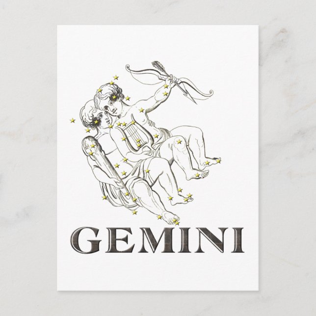 Postal Constelación: Gemini (Anverso)