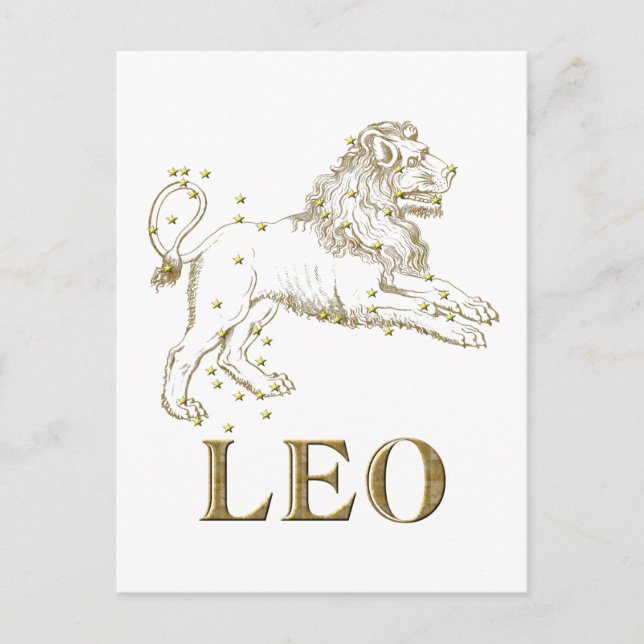 Postal Constelación: Leo (Anverso)