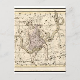 Postal Constelación Óptica Vintage Zodiac