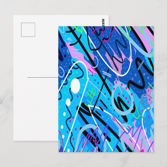 Postal Constelaciones Resumen de arte (Anverso / Reverso)