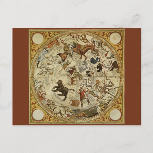 Postal Constellation Stars Northern Sky Vintage Astronomí (Anverso)