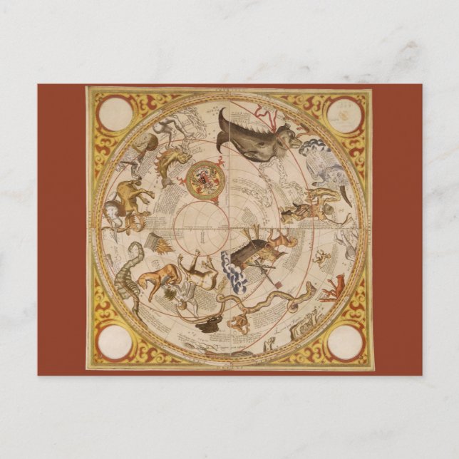 Postal Constellation Stars Southern Sky Vintage Astronomí (Anverso)