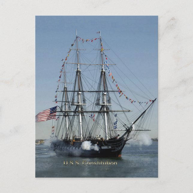 Postal Constitución de Estados Unidos despide a los cañon (Anverso)