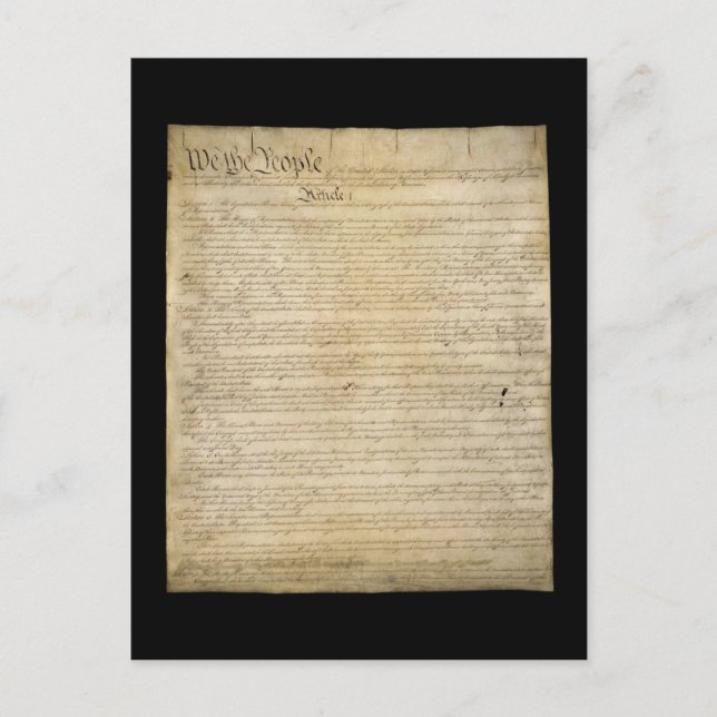 Postal Constitución de los Estados Unidos (Anverso)