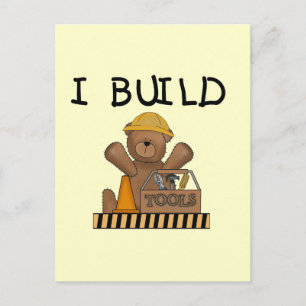 Postal Construcción construyo camisetas y regalos