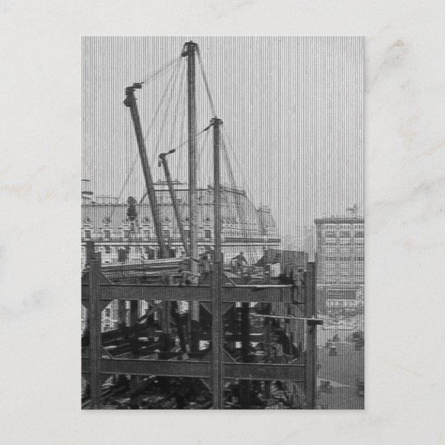 Postal Construcción de la ciudad de Nueva York de One Tim (Anverso)