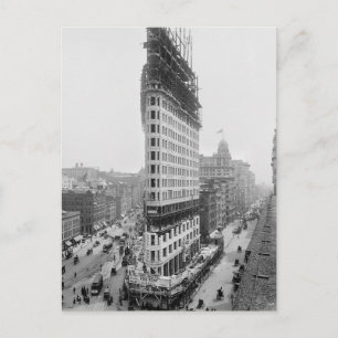 Postal Construcción del edificio Flatiron, 1902