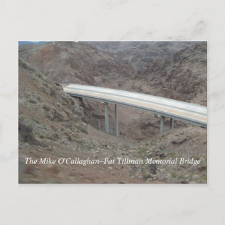Postal Construcción del puente de desvío de la presa Hoov
