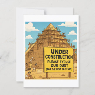 Postal Construcción divertida en Egipto | Pirámides bajo