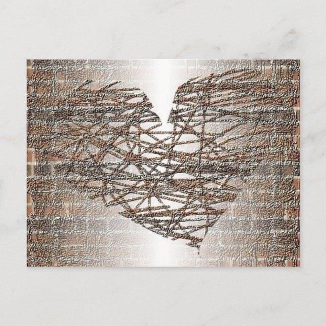 Postal Construí una pared alrededor de mi corazón (Anverso)