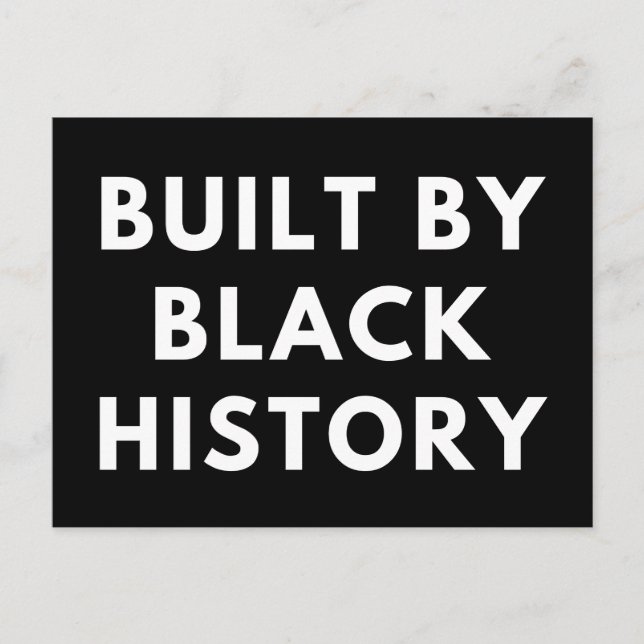 Postal construida con historia negra (Anverso)