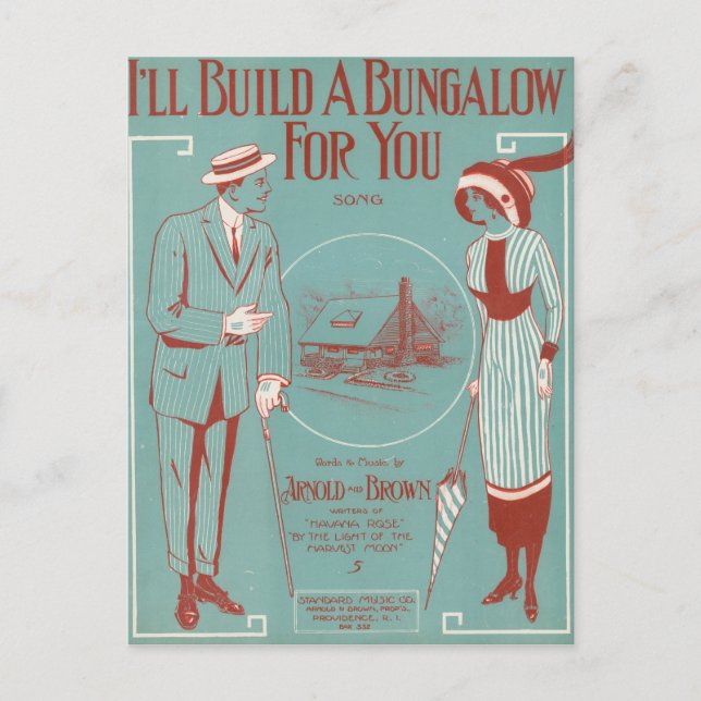Postal Construiré un Bungalow para ti (Anverso)