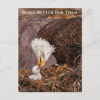 Postal Construye Mejor Para Ellos Águila Inspiradora Pers