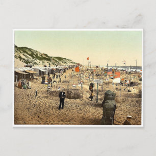 Postal Construyendo castillos de arena, Westerland, Sylt,