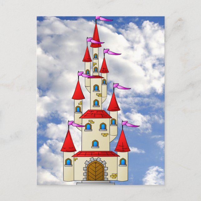 Postal Construyendo castillos en el cielo (Anverso)