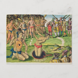 Postal Consultando a un hechicero, de 'Brevis Narratio'