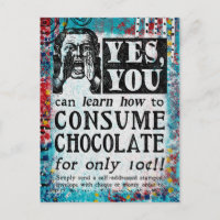 Consumir Chocolate - Funny Vintage Ad