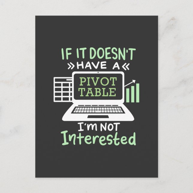 Postal Contable Tiene Una Tabla Dinámica (Anverso)