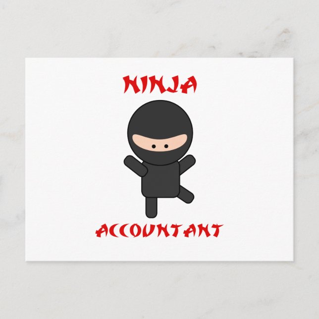 Postal Contador de Ninja (Anverso)