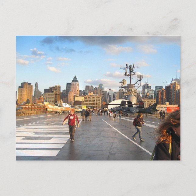 Postal Contador de vuelo de USS Intrepid (Anverso)