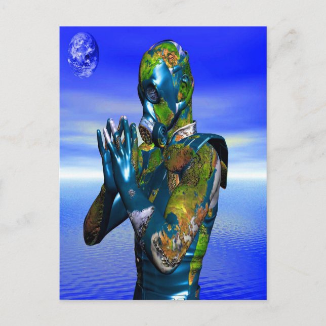 Postal Contaminación mundial (Anverso)