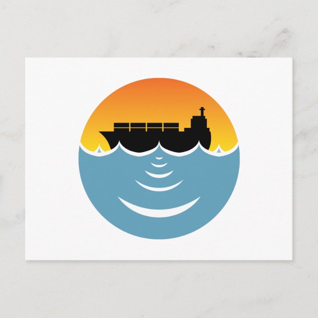 Postal contaminación por ruido en el océano (Anverso)