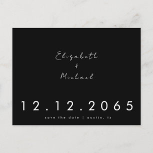 Postal Contemporáneo Save the Date de boda en fuente mixt